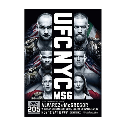 UFC MMA Fight Poster Print – Boxing & MMA Canvas Wall Art for Gym