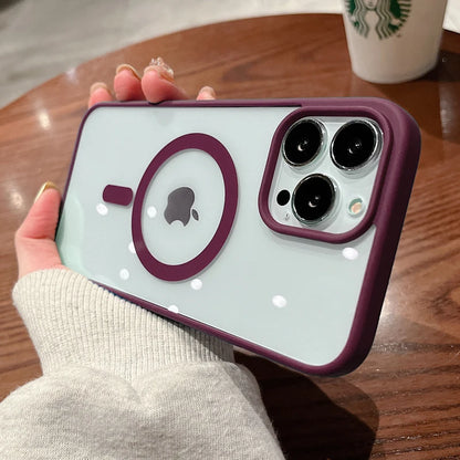 Transparent MagSafe iPhone Case – Colorful, iPhone X to 15 Series