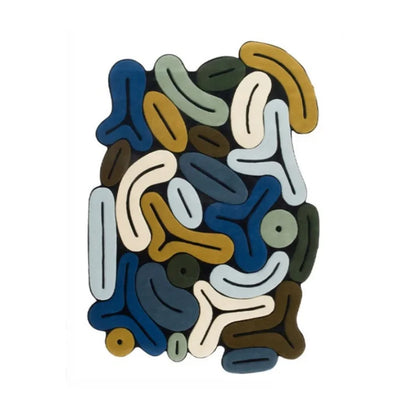 Irregular Art Plush Area Rug – Modern Abstract Non-Slip Carpet