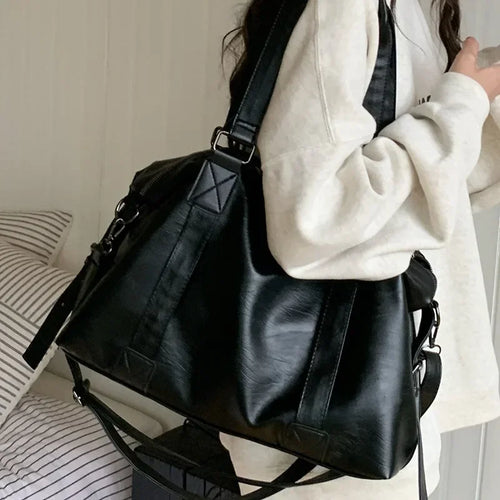 Big Black Shoulder Bags for Women Large Hobo