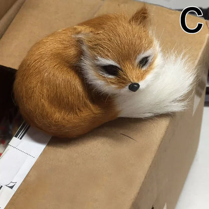 Realistic Fox Plush Toy Kids Birthday Gift