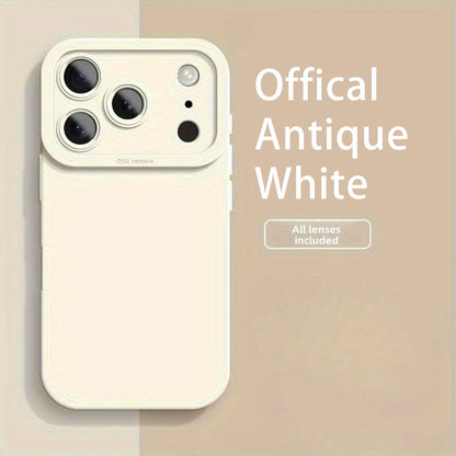 Liquid Silicone iPhone Case with Camera Lens Protection
