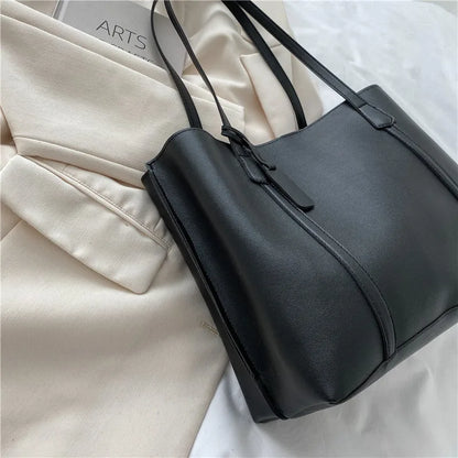 Large Capacity Women's Bag New Soft Leather Tote Bag
