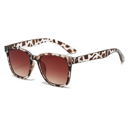 Vintage Square Sunglasses – UV400 Leopard Luxury Shades for Women & Men