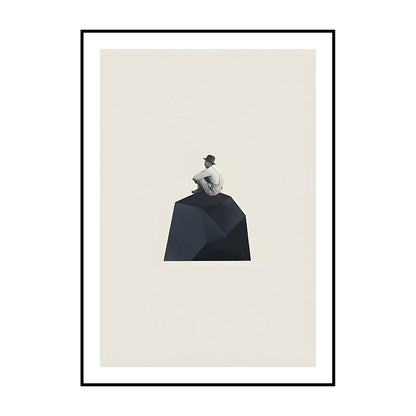 Surrealist Diver Wine Glass Wall Art Poster – Unframed Print