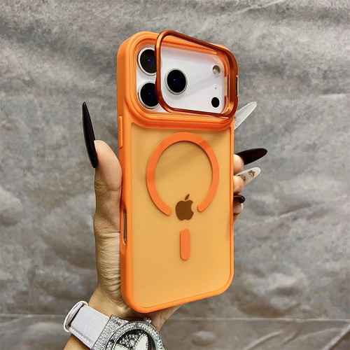MagSafe Matte iPhone Case with Flip Camera Stand & Holder