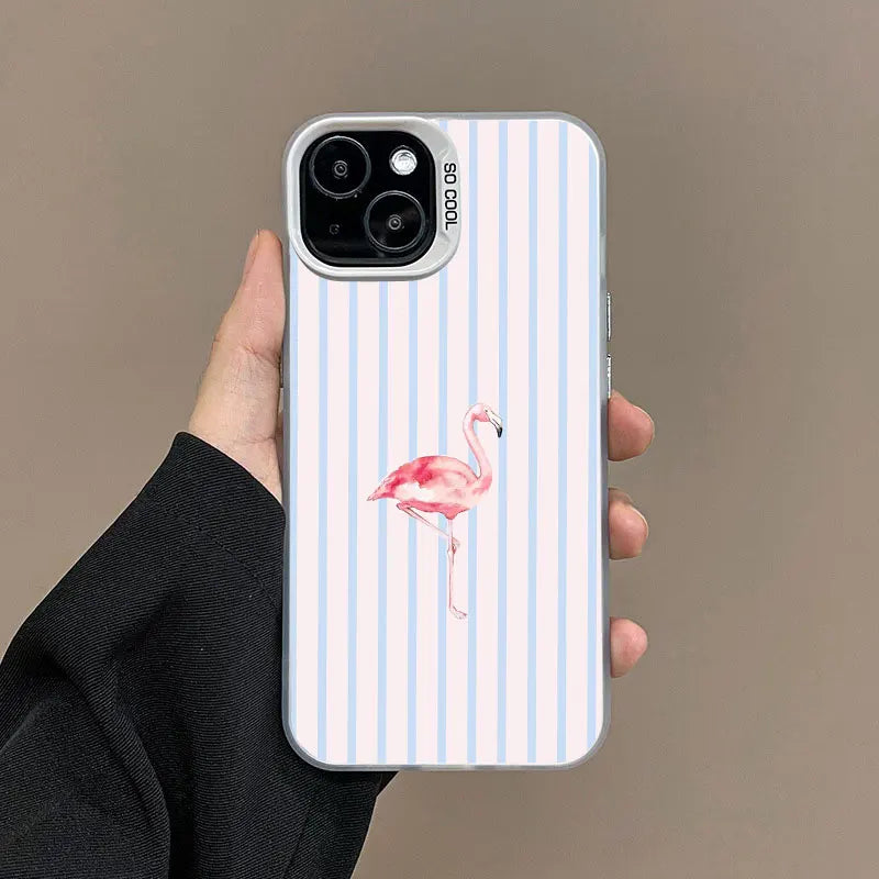 Lobster Striped Phone Case for iPhone 17 16 15 14 13 12 11 Pro Max Plus