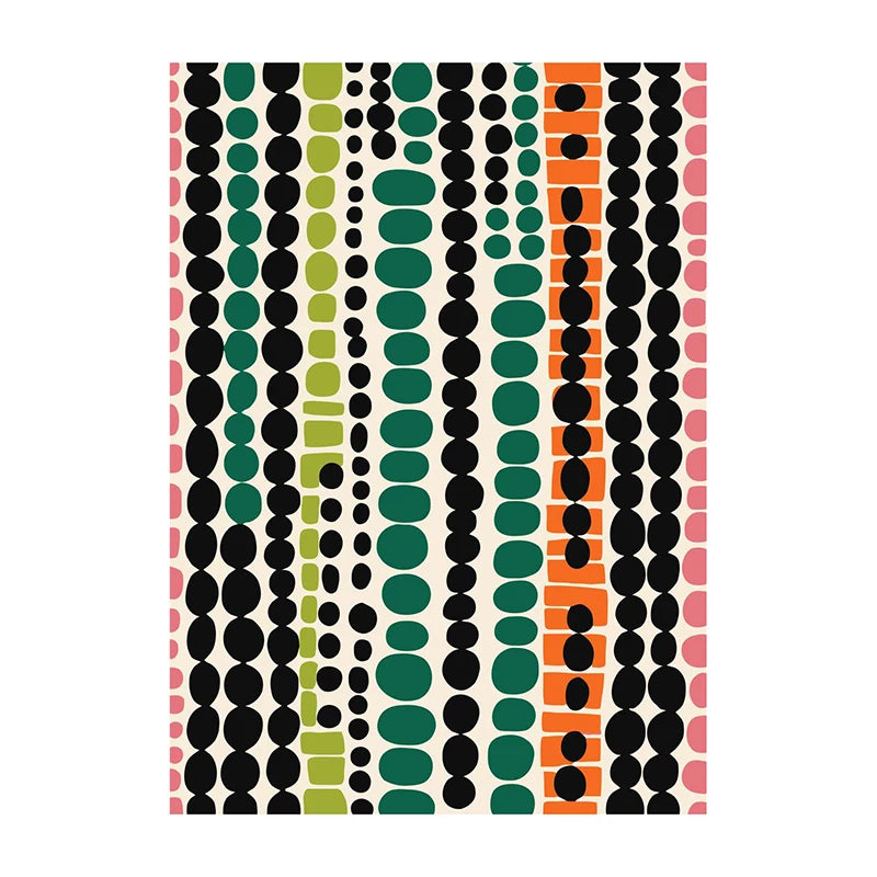 Mid-Century Modern Wall Art Poster – Retro Abstract Geometric Print