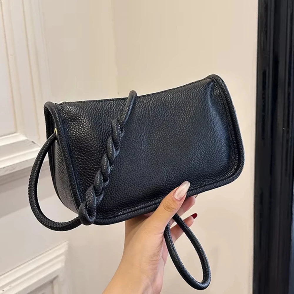 Real Cowhide Genuine Leather Sac Fashion Women Crossbody Bags