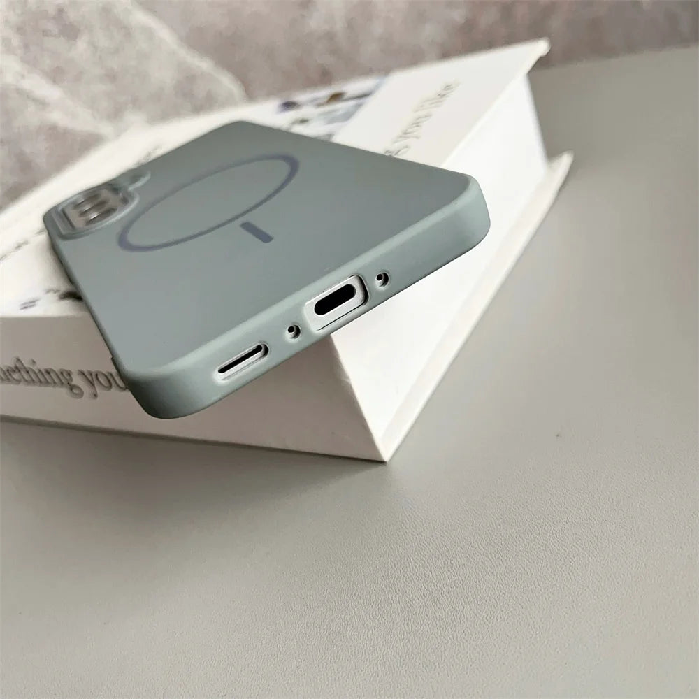 Slim Matte Magnetic Case for Samsung Galaxy S25 S24 S23 S22 Ultra A-Series | Wireless Charging