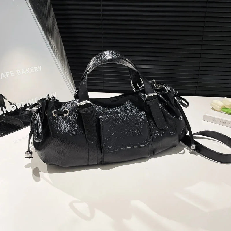 PU Leather Pillow Shoulder Bag – Women's Korean Crossbody Handbag