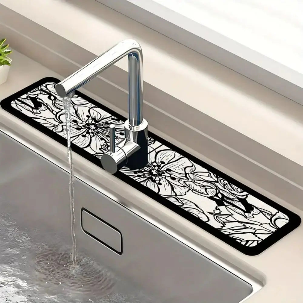 Kitchen Sink Mat – Absorbent Faucet Drain Drying Pad