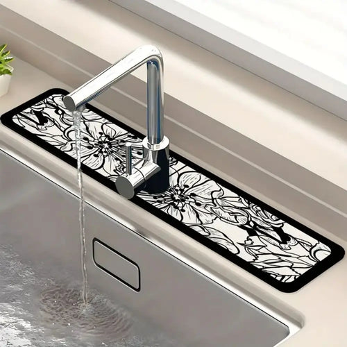 Kitchen Sink Mat – Absorbent Faucet Drain Drying Pad
