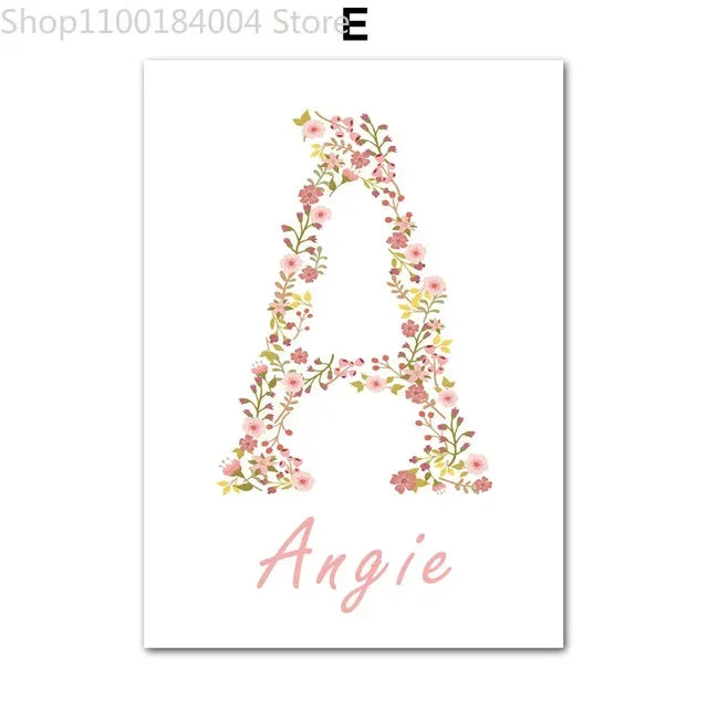 Kids Room Nursery Wall Art Posters – Boho Ballet Girl, Rainbow & Floral Prints