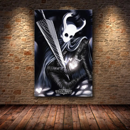 Hollow Knight Hornet Canvas Poster – Video Game Wall Art Print