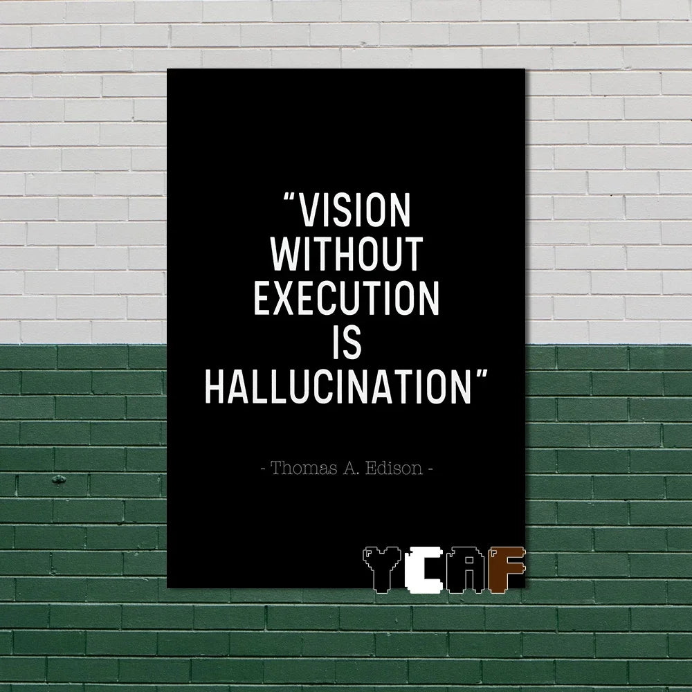 Motivational Quote Canvas Poster – Discipline Wall Art
