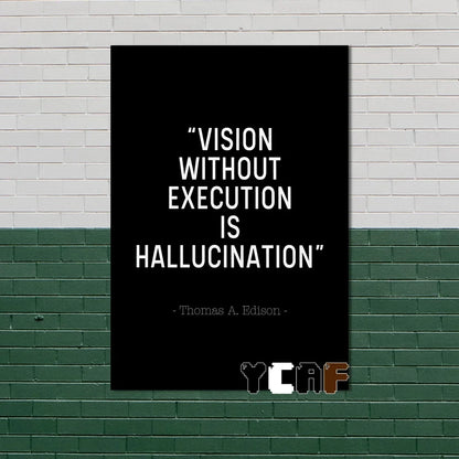Motivational Quote Canvas Poster – Discipline Wall Art