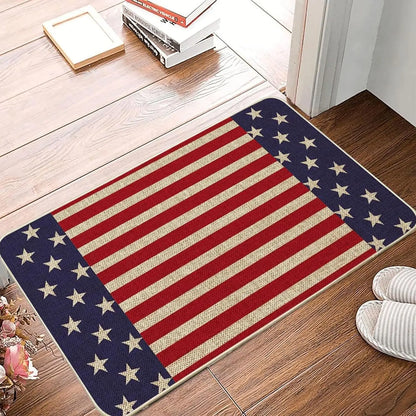 American Flag Patriotic Doormat – Anti-Slip Indoor Outdoor Welcome Mat
