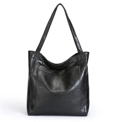 High Quality Oil Skin Leather Bucket Hand Bags