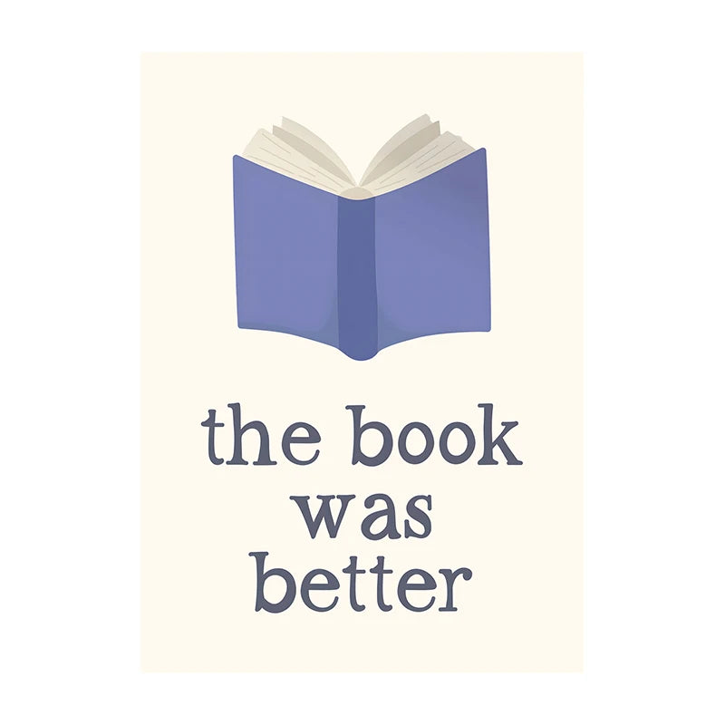 Book Club Wall Art Poster – Retro Reading Print for Book Lovers