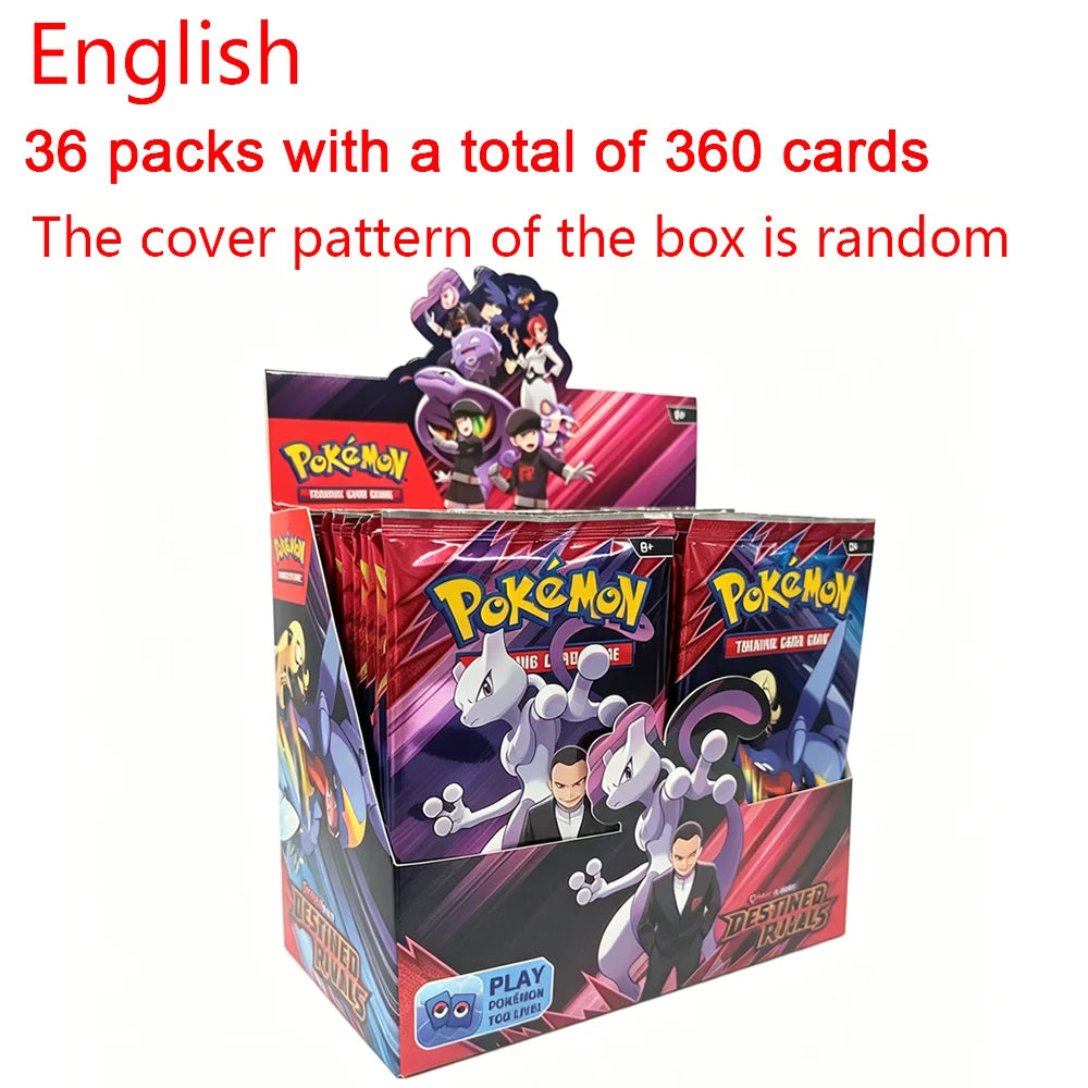 360Pcs Pokemon Card Destined Rivals Prismatic Evolutions Scarlet Violet 151 PALDEAN English Booster Battle Transaction Card