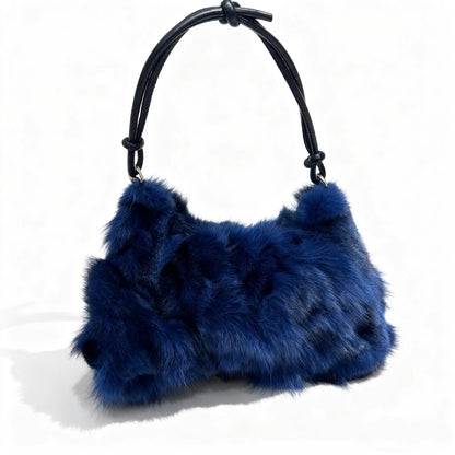 Fluffy Fur Shoulder Bag for Women – Luxury Handbag & Purse