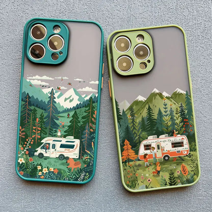 Forest Camping Landscape iPhone Case – All Models