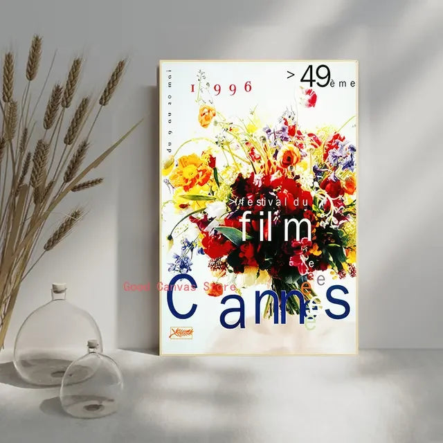 Cannes Film Festival Vintage Poster – Retro Movie Wall Art