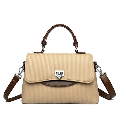 Designer Leather Handbag for Women – Multilayer Crossbody Shoulder Bag