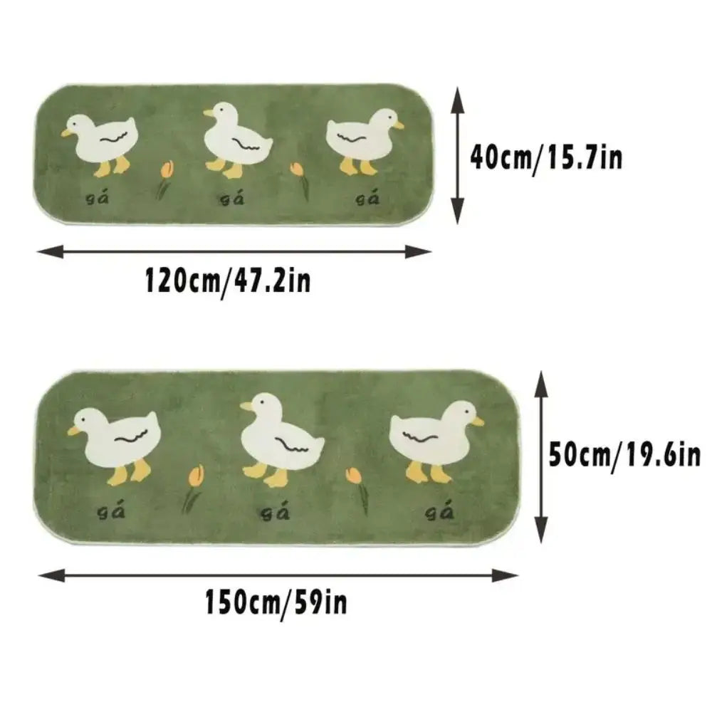Vikama Cartoon Cute Cashmere-Like Rug Girls Room Decor Bedside Children S Long Soft Floor Mat - Soft