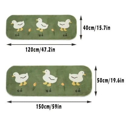 Vikama Cartoon Cute Cashmere-Like Rug Girls Room Decor Bedside Children S Long Soft Floor Mat - Soft