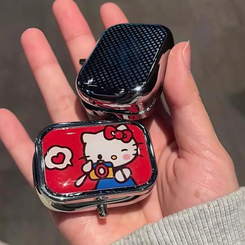 Hello Kitty Metal Pill Box Jewelry Case
