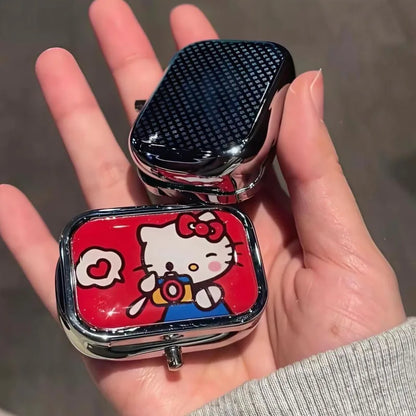 Hello Kitty Metal Pill Box Jewelry Case