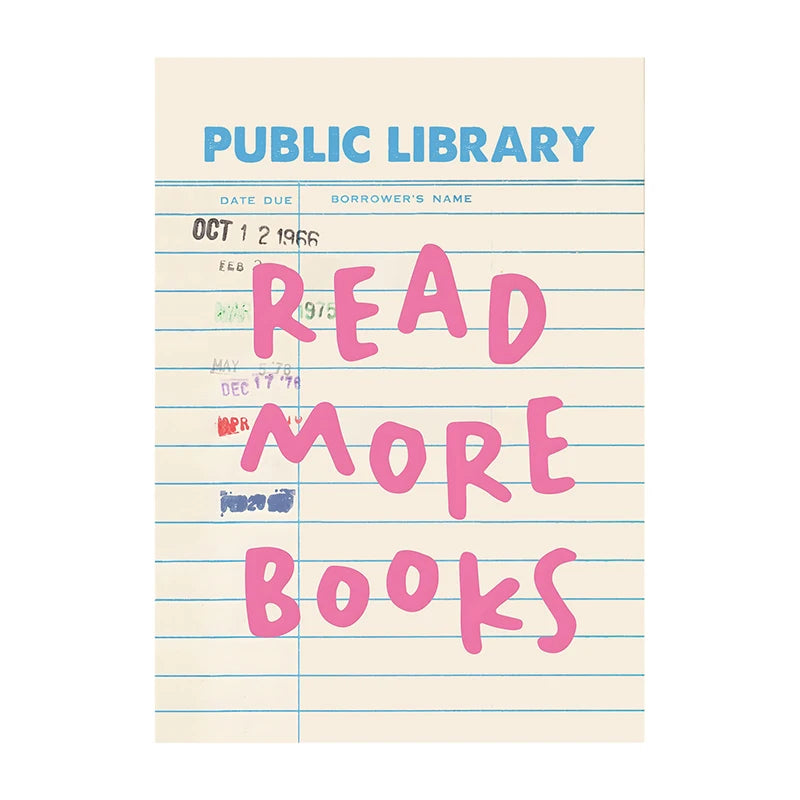 Book Club Wall Art Poster – Retro Reading Print for Book Lovers