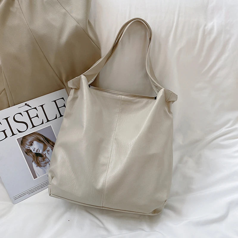 Large Leather Tote Bag for Women