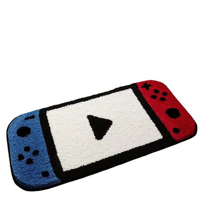 Game Controller Shaped Rug – Gaming Floor Mat for Bedroom & E-Sports Setup