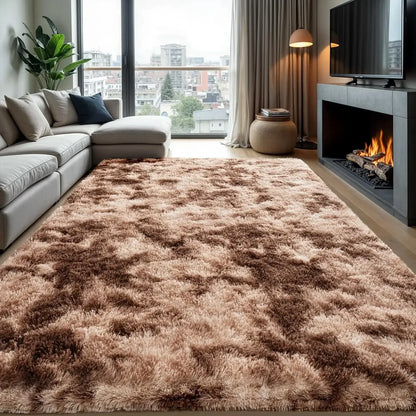 Soft Fuzzy Area Rug – Plush Fluffy Carpet for Bedroom & Living Room