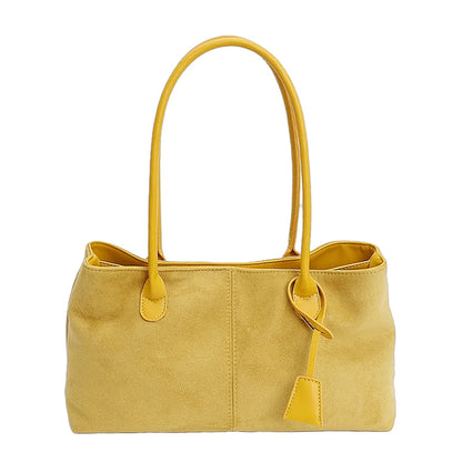 New Winter Solid Color Pu Leather Handbag Designer Shoulder Bags