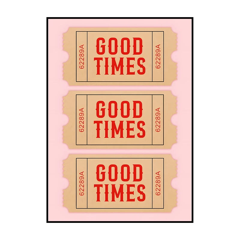 Shower Karaoke Admit One Poster – Funny Retro Bathroom Wall Art