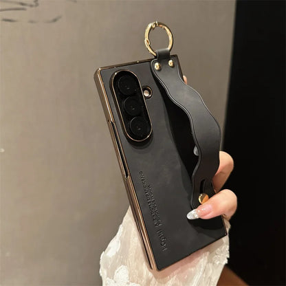 Samsung Galaxy Z Fold Case – Wavy Cover with Wrist Strap Holder