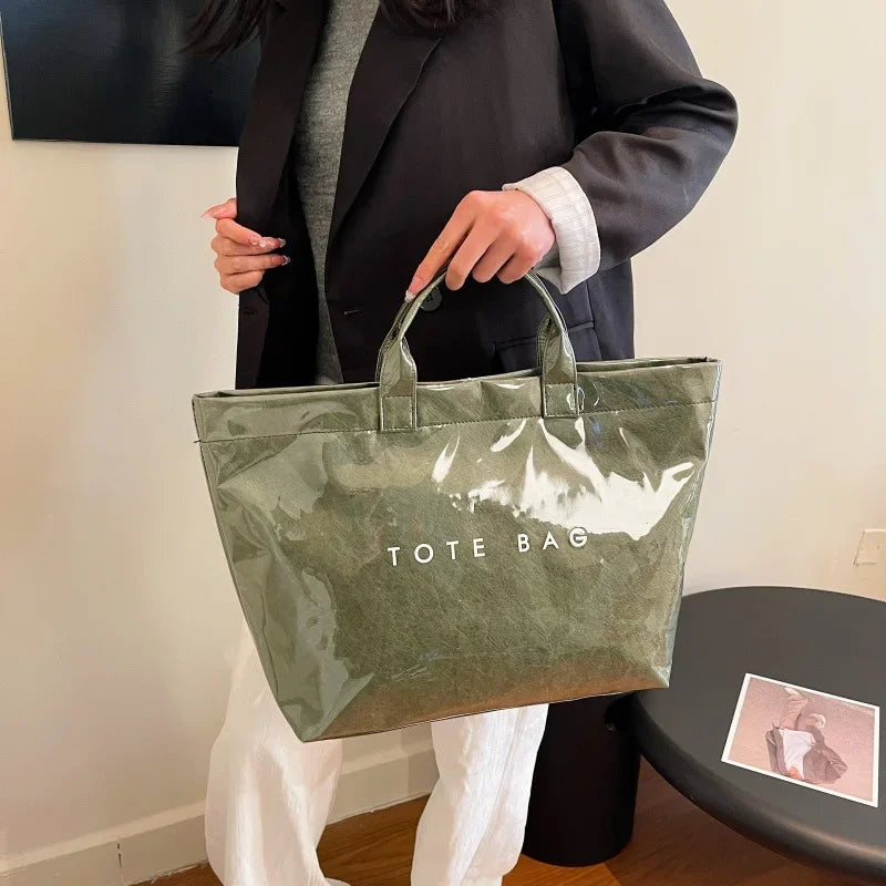 Popular Letter Prints Women's Tote Bags