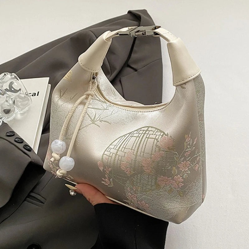 Casual Embroidered Chinese Style Handbag