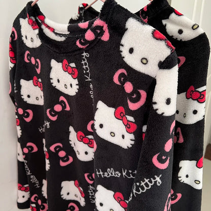 Hello Kitty Pajama Set Sanrio Couple Loungewear