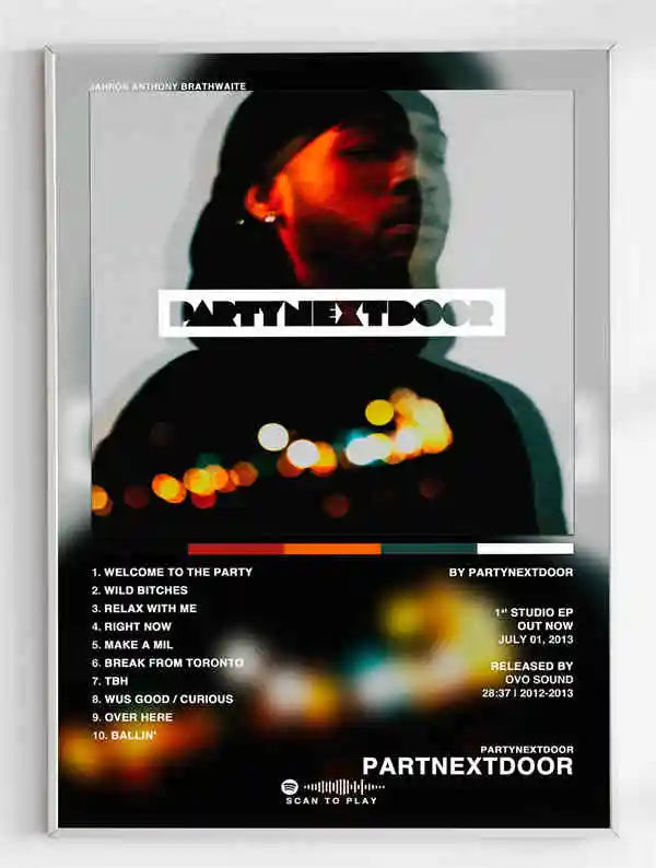 PARTYNEXTDOOR Partymobile Album Cover Poster Wall Art Print