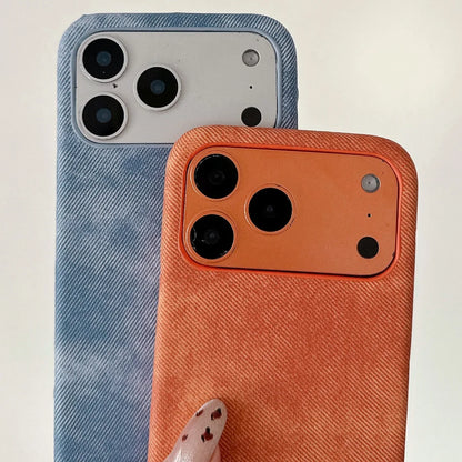 Denim iPhone Case – Slim Fabric Cover for iPhone 11–17 Series