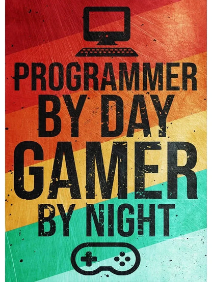 Funny Programmer Quote Wall Art Print – Linux Clouds Poster