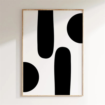 Minimalist Abstract Geometric Canvas Wall Art Poster