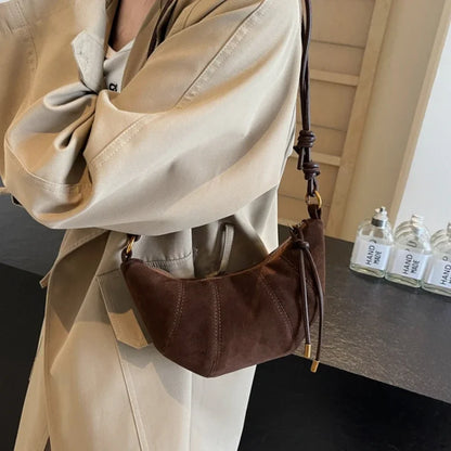 Velvet Material Zipper High Quality Shoulder Bag