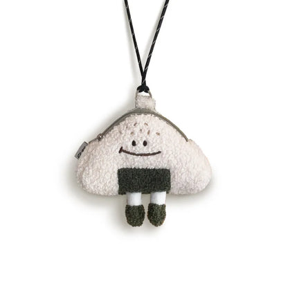 Japanese Kawaii Bag New Women Cartoon Rice Ball Plush Shoulder Bags