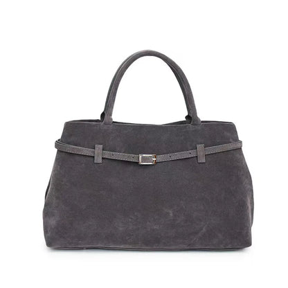 New Luxury Brand Rodeo Faux Suede Brown Gold Buckle Shoulder Bags
